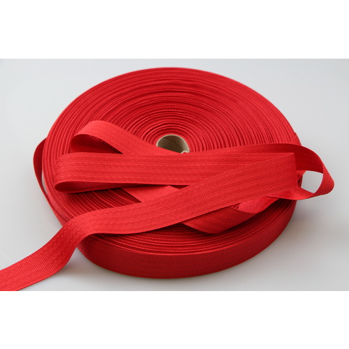 Polyester binding tape RED 25mm x 100mt