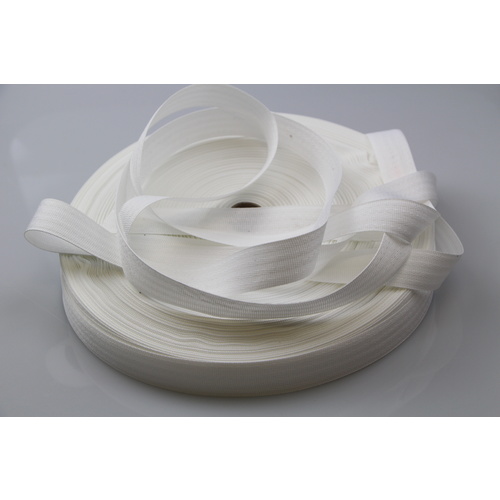 Polyester binding tape WHITE 25mm x 100mt