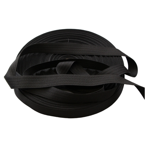 Polyester binding tape BLACK 25mm x 10mt