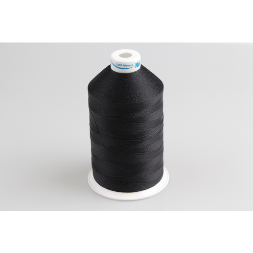 Polyester Cotton Thread BLACK Col.002 M25 x 2500mt 