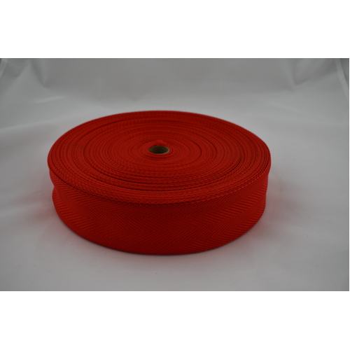 Polypropylene Binding 50mm x 10mts Plain Colours [Colour: Red]