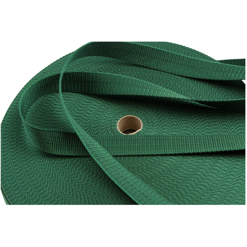 Polypropylene Webbing BOTTLE GREEN 25mm x 10mt