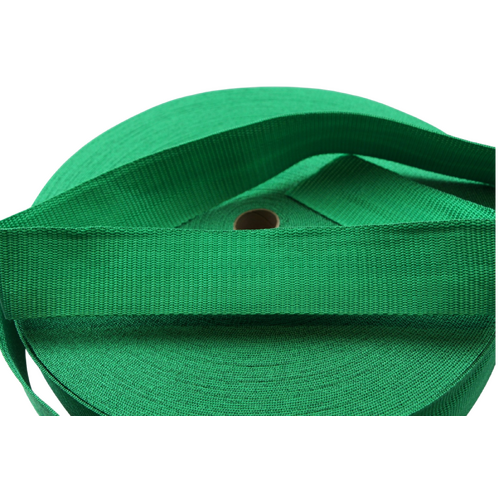 Polypropylene Webbing EMERALD GREEN 50mm x 10mt