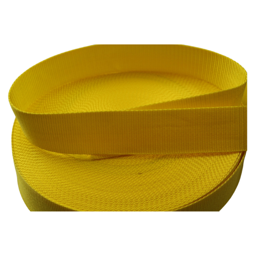 Polypropylene Webbing YELLOW 50mm x 10mt