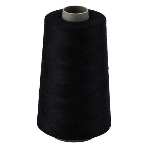 Vardhman Poly/Poly Thread M120 Black x 10 spools for Overlocking