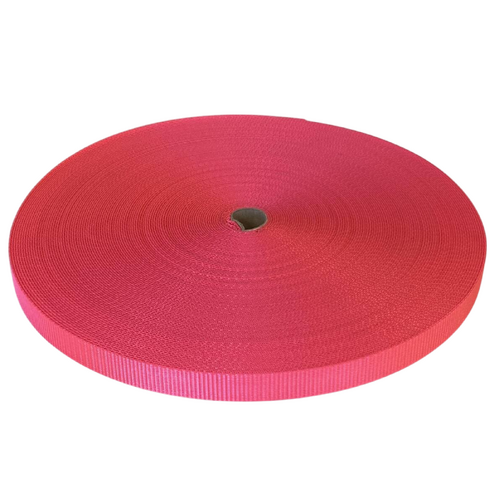 Polyester Webbing Heavy Duty Ribbed PINK 15mm x 50mt