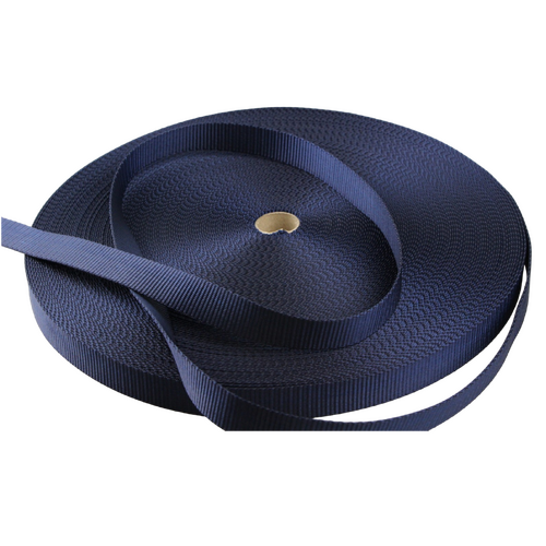 Polyester Webbing Heavy Duty Ribbed NAVY 20mm x 50mt