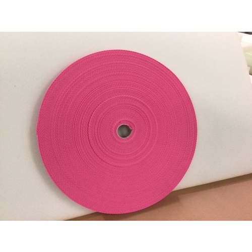 Polyester Webbing Heavy Duty Ribbed HOT PINK 20mm x 50mt