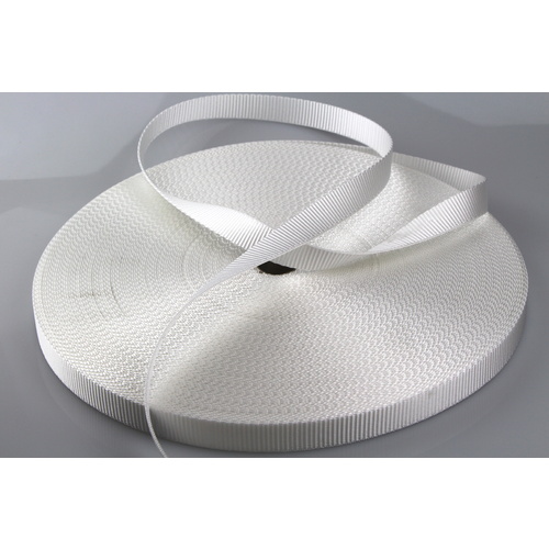 Polyester Webbing Heavy Duty Ribbed WHITE 20mm x 50mt