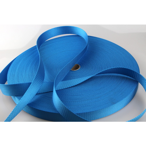 Polyester Webbing Heavy Duty Ribbed AQUA 20mm x 50mt