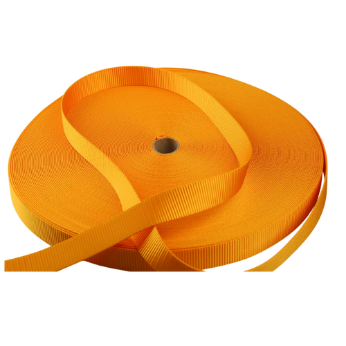 Polyester Webbing Heavy Duty Ribbed GOLD 20mm x 10mt