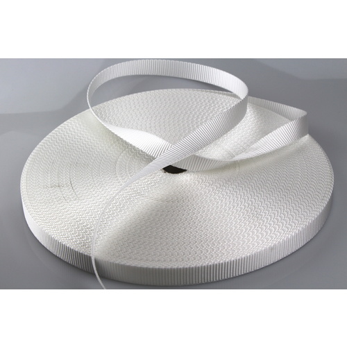 Polyester Webbing Heavy Duty Ribbed 25mm x 10m [Colour: White] [ID CODE: W102]