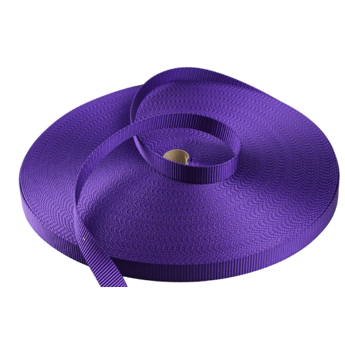 Polyester Webbing Heavy Duty Ribbed PURPLE 15mm x 50mt