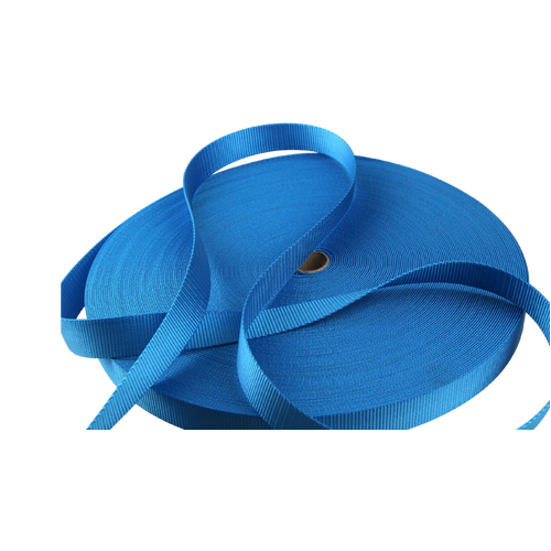 Polyester Webbing Heavy Duty Ribbed AQUA 25mm x 50mt