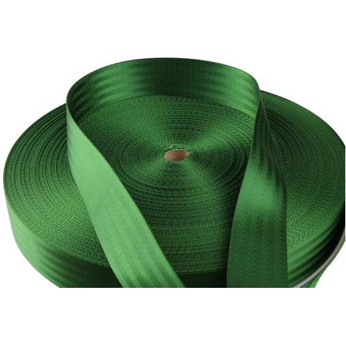 Med Green Seat Belt Webbing 25mm x 1mt Cut 