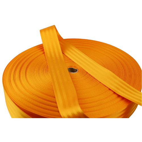 Gold Seat Belt Webbing 50mm x 1mt cut