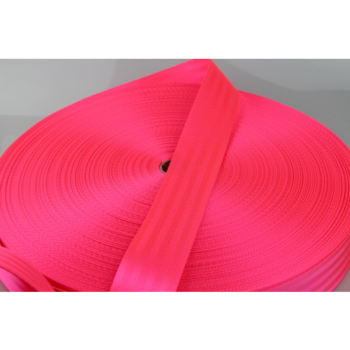 FLURO Pink Seat Belt Webbing 50mm x 1mt cut