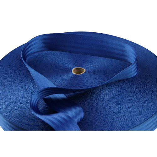 Royal Blue Seat Belt Webbing 50mm x 1mt cut