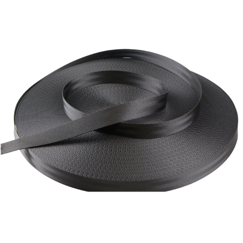 Seat Belt Webbing BLACK 25mm x 100mt
