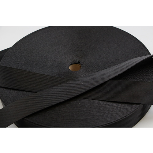 Seat Belt Webbing BLACK 38mm x 100mt