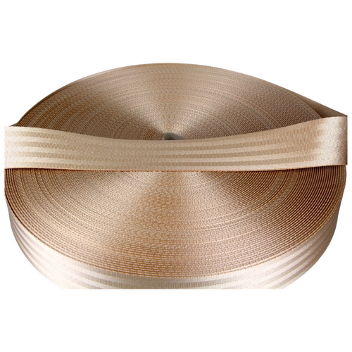 Seat Belt Webbing BEIGE 50mm x 100mt