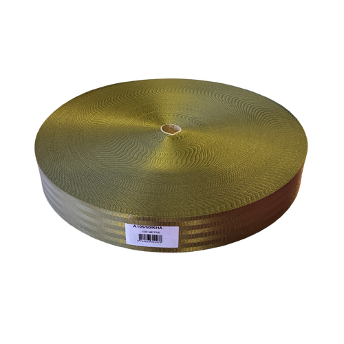 Seat belt Webbing KHAKI 50mm x 100mt