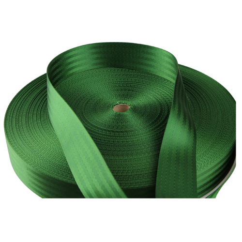 Seat Belt Webbing MED GREEN 50mm x 100mt
