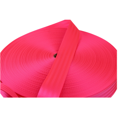 Seat Belt Webbing FLURO PINK 50mm x 100mt