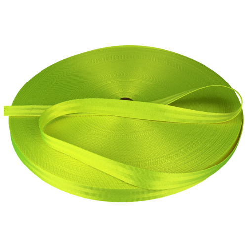 Seat Belt Webbing FLURO YELLOW 25mm x 10m