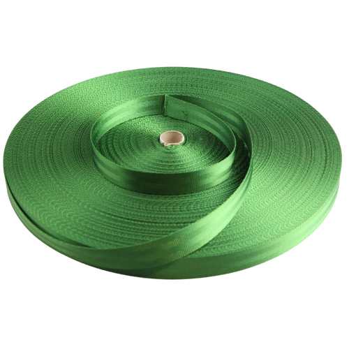 Seat Belt Webbing MED GREEN 25mm x 10mt