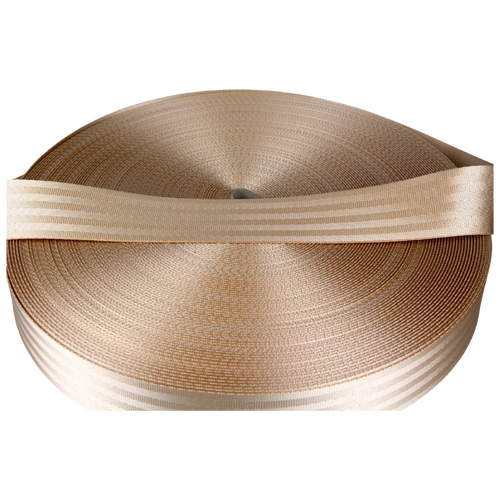 Seat Belt Webbing BEIGE 50mm x 10mt