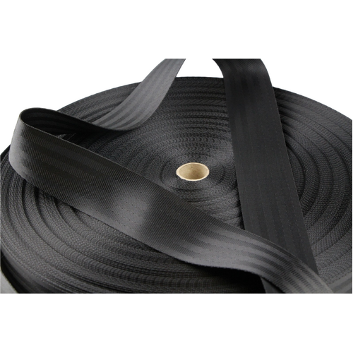 Seat Belt Webbing BLACK 50mm x 10mt