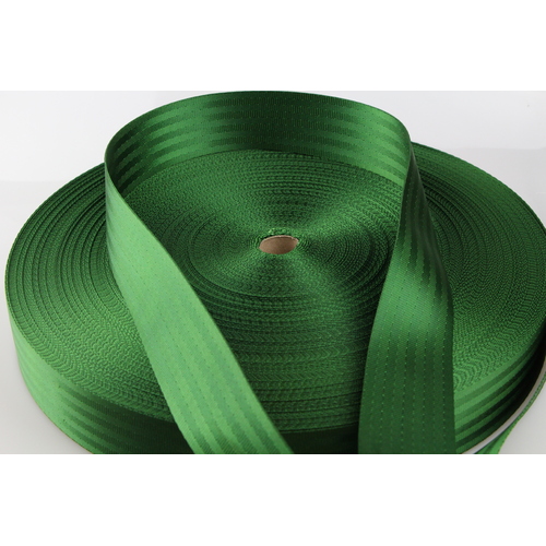 Seat Belt Webbing MED GREEN 50mm x 10mt