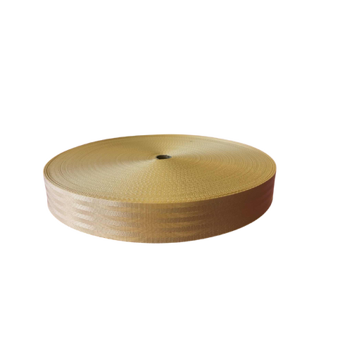 Seat Belt Webbing Sandstone 50mm x 1mt