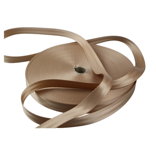 Seat Belt Webbing BEIGE 38mm x 100mt