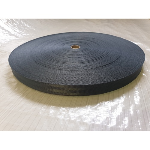 Seat Belt Webbing CHARCOAL 38mm x 100mt