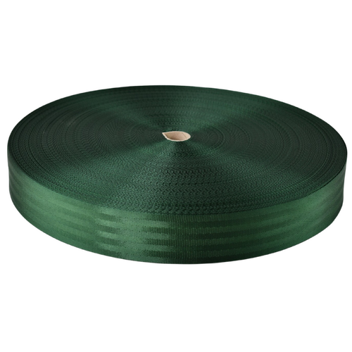 Seat Belt Webbing BOTTLE GREEN 38mm x 100mt