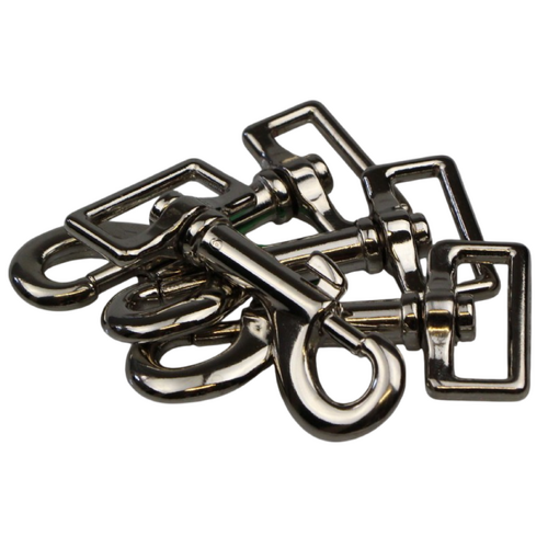 Snap hook clips 10pcs x 25mm Medium Square End