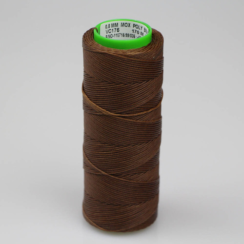 Heavy Duty Sewing Thread Brown 0.8mm  170m spool