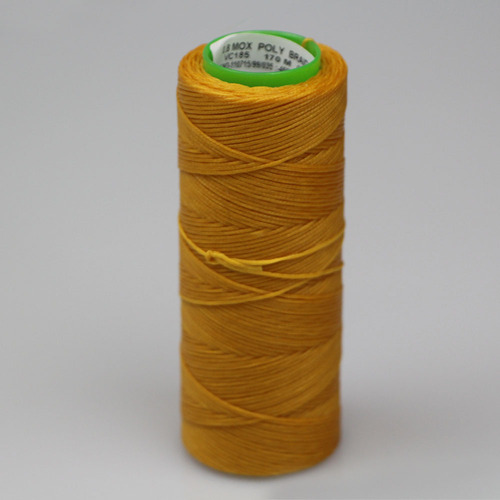 Mox waxed polyester braided Sewing Thread Yellow 0.8mm 170m spool