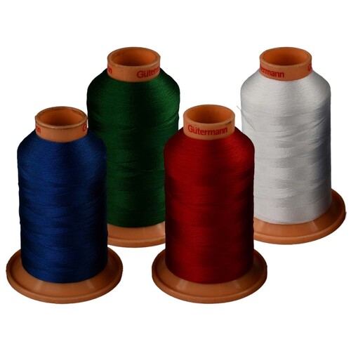 GUTERMANN TERA 80 Inner Bonded Polyester Sewing Thread 800m x 4 Pack Thread Deal