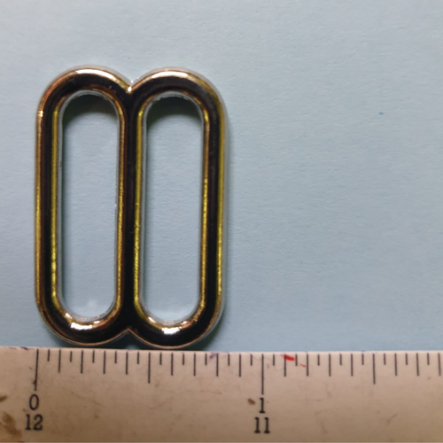 Triglides with Rounded Edges 25mm x 10 steel/nickel plated