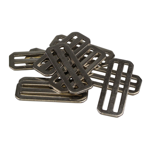 Triglides 50mm x 10  steel/nickel plated