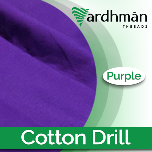 Purple Cotton Drill 150cm wide x 25m roll 310gsm