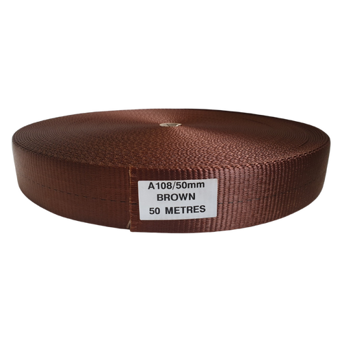 Load binder BROWN Webbing 50mm x 50mt
