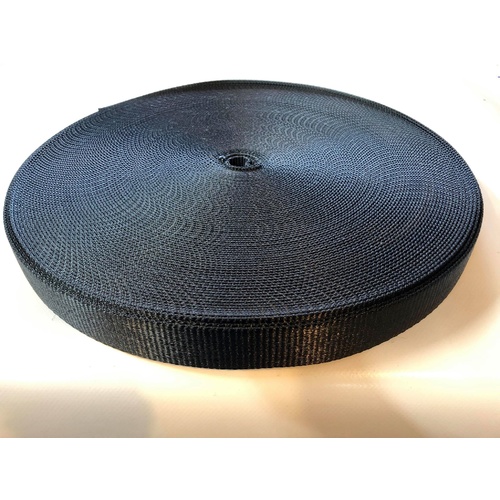Load binder Webbing BLACK 75mm x 50mt
