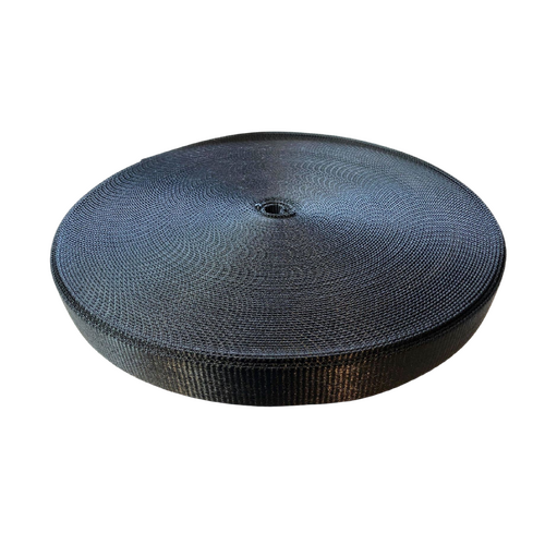 Load binder Webbing BLACK 75mm x 50mt