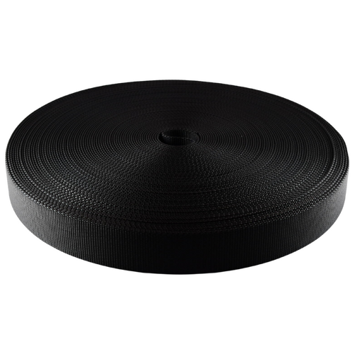 Webbing Dive Belt 48mm Black x 50m roll