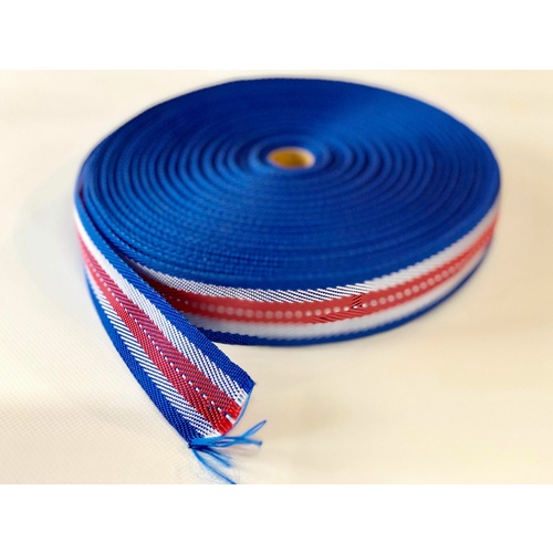 Polypropylene Binding Red, White and Blue 44mm x 50m