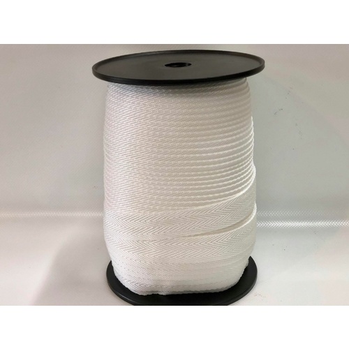 Marine-PRO Polyprop UV binding tape WHITE 25mm x 100mt